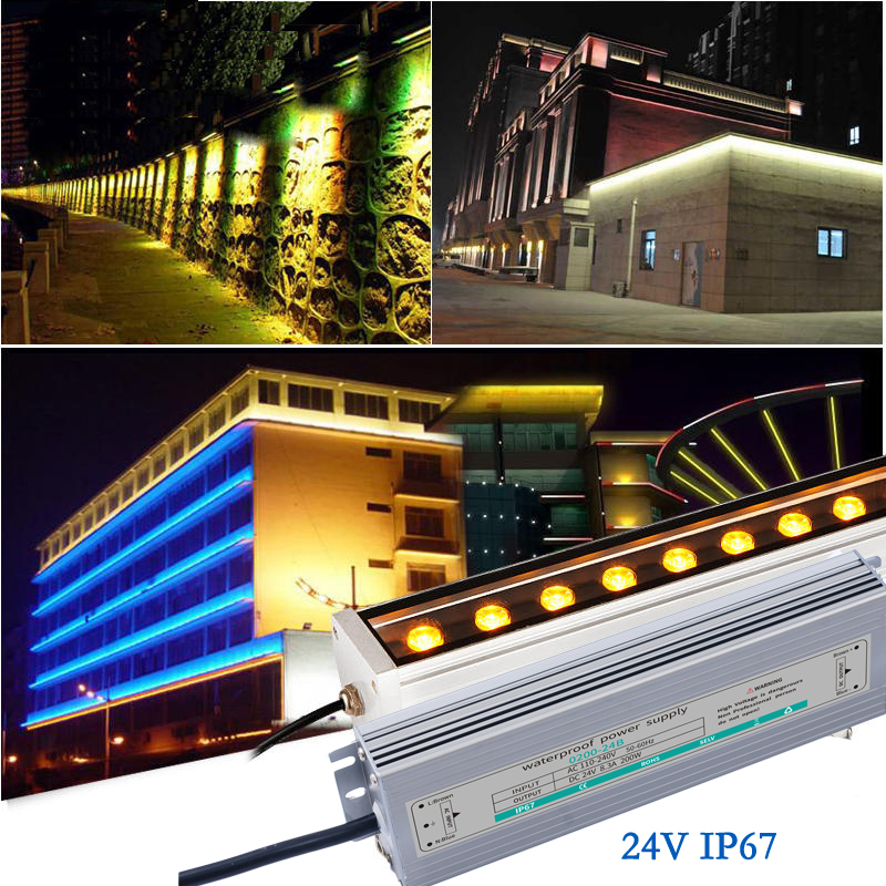 IP67 DC24V 16.6A 400W 2 Years Warranty Aluminum Case LED Transformer LED Driving/Voltage Stabilization