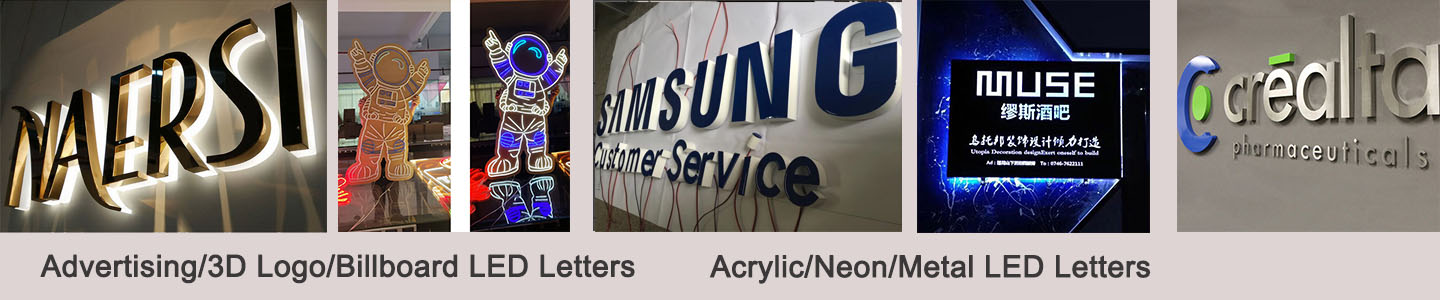 Acrylic-Neon-Metal LED Letters