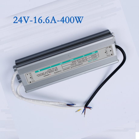 IP67 DC24V 16.6A 400W 2 Years Warranty Aluminum Case LED Transformer LED Driving/Voltage Stabilization