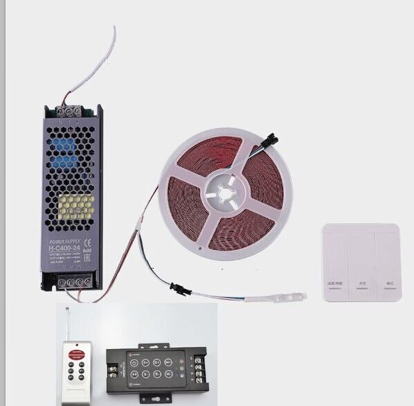 AC110V to AC230V Voltage Input Painted Black LED Transformer 60W for Dream Color LED Striplight