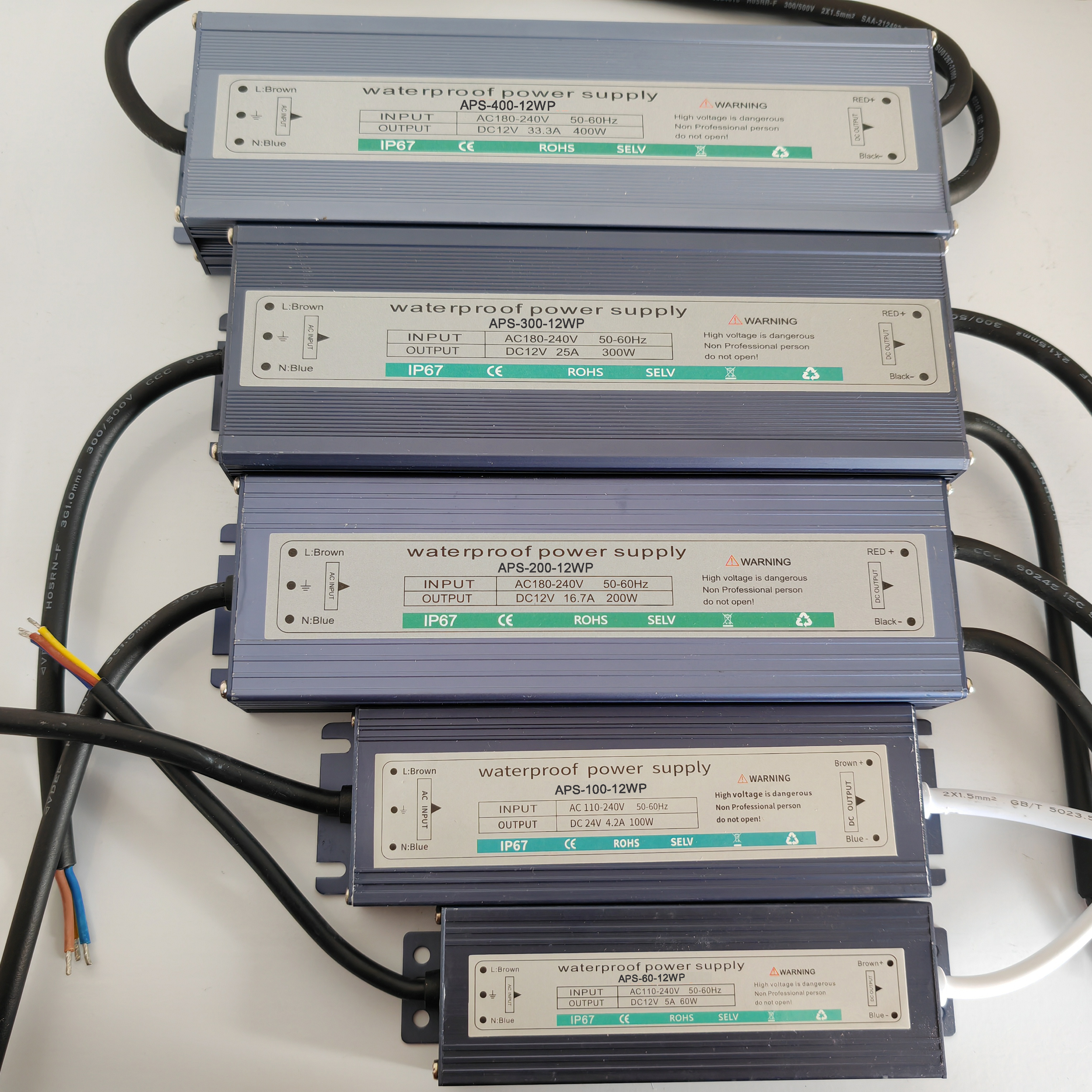 DC12V/24V Aluminium LED Transformer